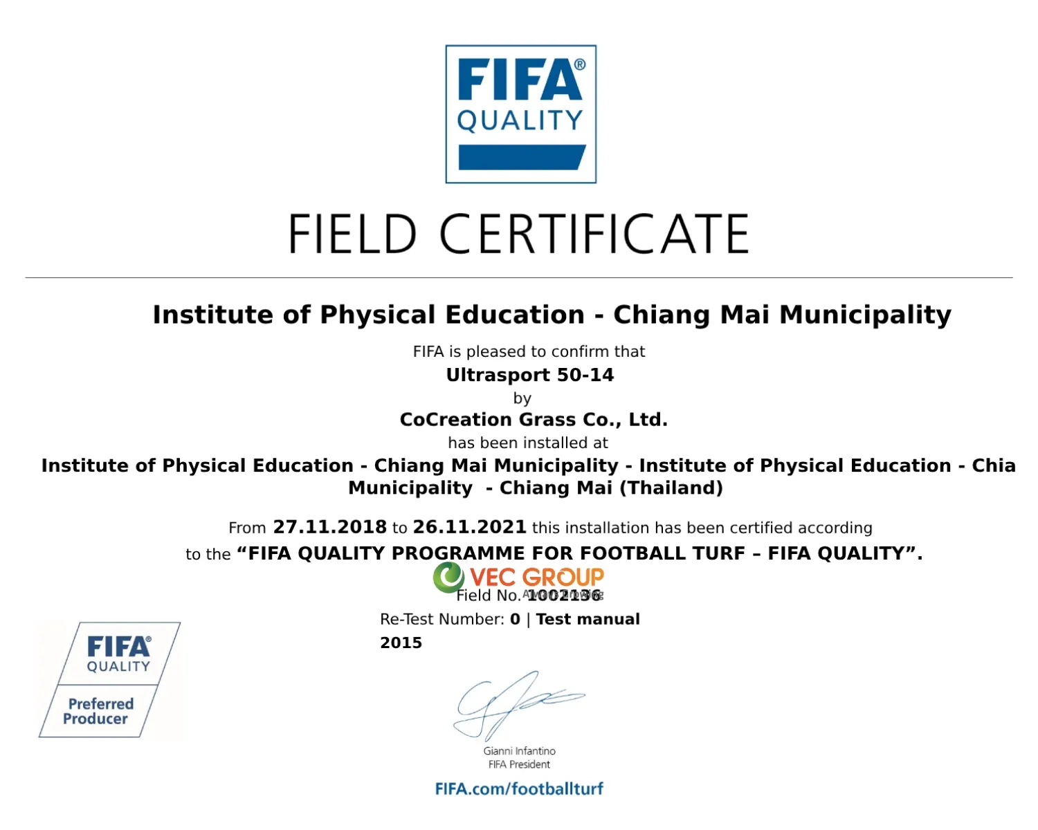 Cỏ nhân tạo sân bóng SFC-581312D2
