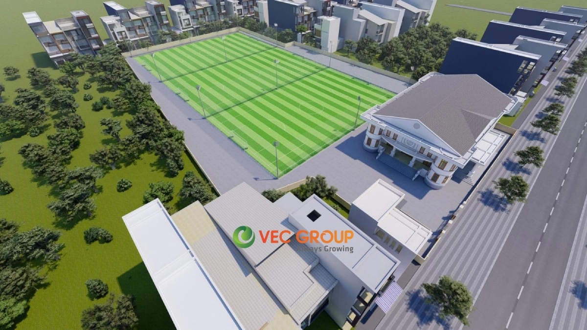 Bản vẽ thiết kế sân bóng đá mini 7 người