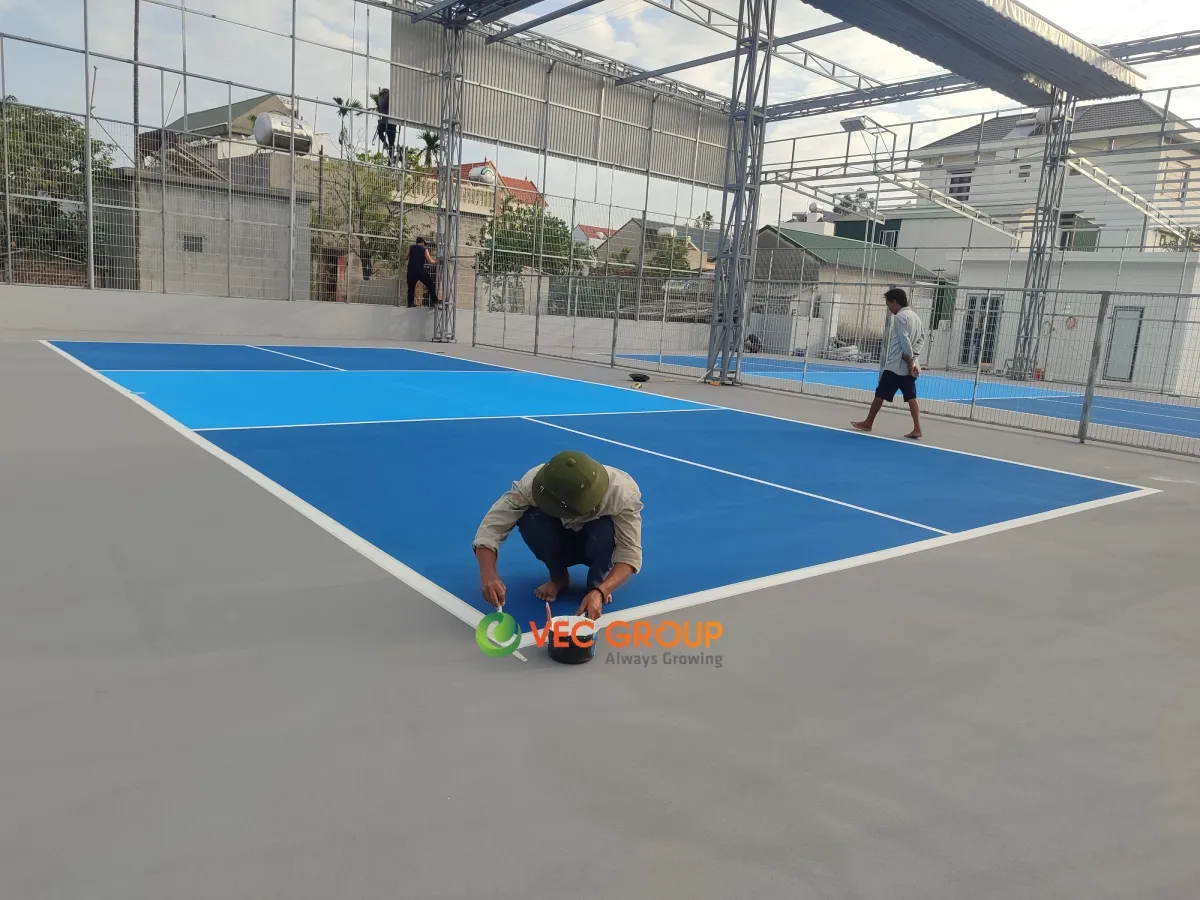 Thi công sân Pickleball